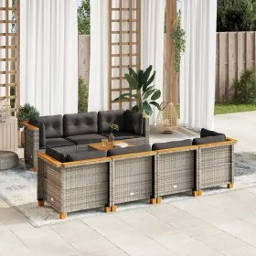 8-piece garden sofa set and gray synthetic rattan cushions by vidaXL, Garden sets - Ref: Foro24-3261750, Price: 656,13 €, Dis...
