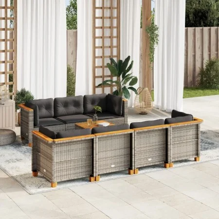 8-piece garden sofa set and gray synthetic rattan cushions by vidaXL, Garden sets - Ref: Foro24-3261750, Price: 656,13 €, Dis...