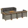 8-piece garden sofa set and gray synthetic rattan cushions by vidaXL, Garden sets - Ref: Foro24-3261750, Price: 656,13 €, Dis...