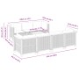 8-teiliges Gartensofa-Set und graue synthetische Rattankissen von vidaXL, Gartensets - Ref: Foro24-3261750, Preis: 627,25 €, ...