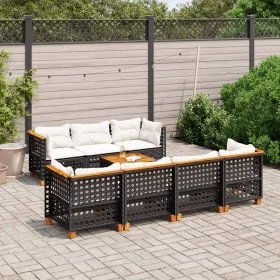 8-piece garden sofa set and black synthetic rattan cushions by vidaXL, Garden sets - Ref: Foro24-3261752, Price: 685,30 €, Di...