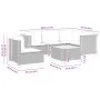 6-piece garden furniture set and gray synthetic rattan cushions by vidaXL, Garden sets - Ref: Foro24-3261840, Price: 414,50 €...