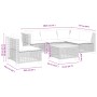 Set de sofás de jardín 6 piezas y cojines ratán sintético negro | Foro24.es | Tu tienda online para hogar, jardín y más Foro24.es