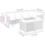 7-piece garden sofa set with gray synthetic rattan cushions by vidaXL, Garden sets - Ref: Foro24-3261882, Price: 666,01 €, Di...