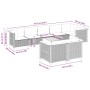 9-teiliges Gartenmöbel-Set und graue synthetische Rattankissen von vidaXL, Gartensets - Ref: Foro24-3261894, Preis: 625,46 €,...