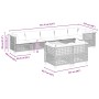 8-piece garden sofa set and black synthetic rattan cushions by vidaXL, Garden sets - Ref: Foro24-3261896, Price: 691,99 €, Di...