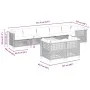 8-piece garden sofa set and black synthetic rattan cushions by vidaXL, Garden sets - Ref: Foro24-3261896, Price: 680,14 €, Di...