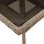Garten-Essgruppe, 3-teilig, mit Kissen aus beigem synthetischem Rattan aus Glas von vidaXL, Gartensets - Ref: Foro24-3278609,...