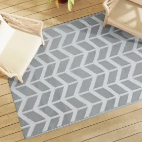 Grauer PP-Außenteppich 140x200 cm von vidaXL, Outdoor-Protektoren - Ref: Foro24-316950, Preis: 31,30 €, Rabatt: %