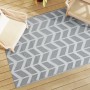 Alfombra de exterior PP gris 140x200 cm de vidaXL, Protectores para exterior - Ref: Foro24-316950, Precio: 28,39 €, Descuento: %