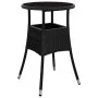 Garden dining set 5 pieces with black glass synthetic rattan cushions by vidaXL, Garden sets - Ref: Foro24-3278616, Price: 29...