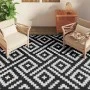Alfombra de exterior PP blanco y negro 190x290 cm de vidaXL, Protectores para exterior - Ref: Foro24-368574, Precio: 56,45 €,...