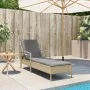Liege mit beigem synthetischem Rattankissen 63x200x81 cm von vidaXL, Liegen - Ref: Foro24-368302, Preis: 159,16 €, Rabatt: %