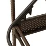 Lounger with brown synthetic rattan cushion 63x200x81 cm by vidaXL, Loungers - Ref: Foro24-368300, Price: 165,79 €, Discount: %