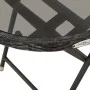 Table and chairs with cushions 3 pieces synthetic rattan black glass by vidaXL, Garden sets - Ref: Foro24-3278753, Price: 195...