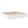 Estructura de cama madera de ingeniería blanca 180x200 cm de vidaXL, Camas y somieres - Ref: Foro24-3280993, Precio: 135,75 €...