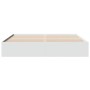 White engineered wood bed frame 180x200 cm by vidaXL, Beds and slatted bases - Ref: Foro24-3280993, Price: 137,38 €, Discount: %