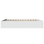 White engineered wood bed frame 180x200 cm by vidaXL, Beds and slatted bases - Ref: Foro24-3280993, Price: 137,38 €, Discount: %