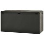 Caja de almacenaje para jardín gris antracita 114x47x60 cm de vidaXL, Cajas de almacenaje para exteriores - Ref: Foro24-49446...