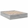 Sonoma gray engineered wood bed frame 150x200 cm by vidaXL, Beds and slatted bases - Ref: Foro24-3281012, Price: 129,57 €, Di...