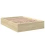 Sonoma oak engineered wood bed frame 120x190 cm by vidaXL, Beds and slatted bases - Ref: Foro24-3281044, Price: 113,34 €, Dis...