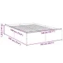 Sonoma gray engineered wood bed frame 140x190 cm by vidaXL, Beds and slatted bases - Ref: Foro24-3281033, Price: 123,25 €, Di...