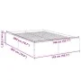 Estructura de cama madera de ingeniería gris Sonoma 140x200 cm de vidaXL, Camas y somieres - Ref: Foro24-3281019, Precio: 124...