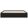 Black engineered wood bed frame 200x200 cm by vidaXL, Beds and slatted bases - Ref: Foro24-3280987, Price: 144,68 €, Discount: %