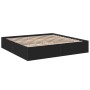 Black engineered wood bed frame 200x200 cm by vidaXL, Beds and slatted bases - Ref: Foro24-3280987, Price: 144,68 €, Discount: %