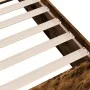 Bettgestell aus geräuchertem Eichenholzwerkstoff, 160 x 200 cm von vidaXL, Betten und Lattenroste - Ref: Foro24-3281004, Prei...