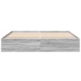 Sonoma gray engineered wood bed frame 180x200 cm by vidaXL, Beds and slatted bases - Ref: Foro24-3280998, Price: 137,21 €, Di...