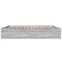 Sonoma gray engineered wood bed frame 180x200 cm by vidaXL, Beds and slatted bases - Ref: Foro24-3280998, Price: 135,56 €, Di...
