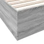 Sonoma gray engineered wood bed frame 180x200 cm by vidaXL, Beds and slatted bases - Ref: Foro24-3280998, Price: 135,56 €, Di...