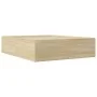 Sonoma oak engineered wood bed frame 150x200 cm by vidaXL, Beds and slatted bases - Ref: Foro24-3280918, Price: 146,45 €, Dis...