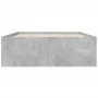 Estructura de cama madera de ingeniería gris hormigón 140x200cm de vidaXL, Camas y somieres - Ref: Foro24-3280926, Precio: 14...