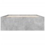 Estructura de cama madera de ingeniería gris hormigón 140x200cm de vidaXL, Camas y somieres - Ref: Foro24-3280926, Precio: 14...