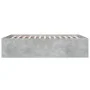 Estructura de cama madera de ingeniería gris hormigón 140x200cm de vidaXL, Camas y somieres - Ref: Foro24-3280926, Precio: 14...