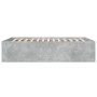 Estructura de cama madera de ingeniería gris hormigón 140x200cm de vidaXL, Camas y somieres - Ref: Foro24-3280926, Precio: 14...