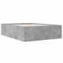 Concrete gray engineered wood bed frame 140x200cm by vidaXL, Beds and slatted bases - Ref: Foro24-3280926, Price: 141,87 €, D...