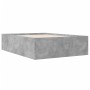 Estructura de cama madera de ingeniería gris hormigón 140x200cm de vidaXL, Camas y somieres - Ref: Foro24-3280926, Precio: 14...