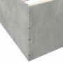 Concrete gray engineered wood bed frame 140x200cm by vidaXL, Beds and slatted bases - Ref: Foro24-3280926, Price: 141,87 €, D...