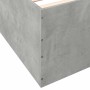 Estructura de cama madera de ingeniería gris hormigón 140x200cm de vidaXL, Camas y somieres - Ref: Foro24-3280926, Precio: 14...