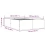 Concrete gray engineered wood bed frame 140x200cm by vidaXL, Beds and slatted bases - Ref: Foro24-3280926, Price: 141,87 €, D...