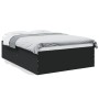 Black engineered wood bed frame 140x200 cm by vidaXL, Beds and slatted bases - Ref: Foro24-3280924, Price: 148,26 €, Discount: %