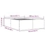 Black engineered wood bed frame 140x200 cm by vidaXL, Beds and slatted bases - Ref: Foro24-3280924, Price: 146,48 €, Discount: %