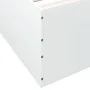 White engineered wood bed frame 120x200 cm by vidaXL, Beds and slatted bases - Ref: Foro24-3280930, Price: 141,68 €, Discount: %