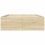 Bettgestell aus Sonoma-Eiche-Holzwerkstoff, 140 x 190 cm von vidaXL, Betten und Lattenroste - Ref: Foro24-3280939, Preis: 141...