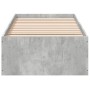 Betongrauer Bettrahmen aus Holzwerkstoff, 90 x 200 cm von vidaXL, Betten und Lattenroste - Ref: Foro24-3281059, Preis: 93,52 ...