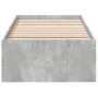 Concrete gray engineered wood bed frame 90x200cm by vidaXL, Beds and slatted bases - Ref: Foro24-3281059, Price: 92,42 €, Dis...