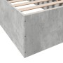 Betongrauer Bettrahmen aus Holzwerkstoff, 90 x 200 cm von vidaXL, Betten und Lattenroste - Ref: Foro24-3281059, Preis: 93,52 ...